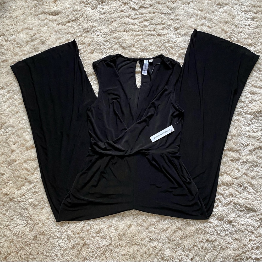 NWT Emma & Michele Black Jumpsuit, Medium